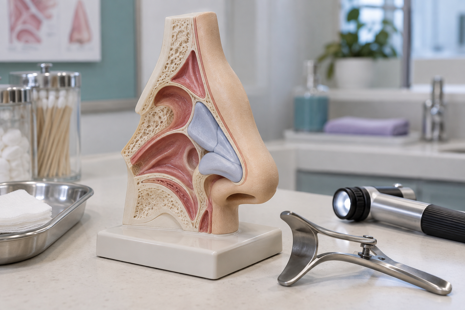 An educational nasal anatomy model